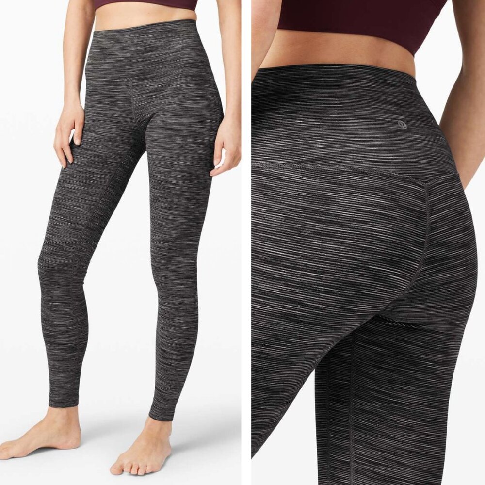 Lululemon Align Pant 28" Nulu In Wee Are From Space Dark Carbon Ice Grey